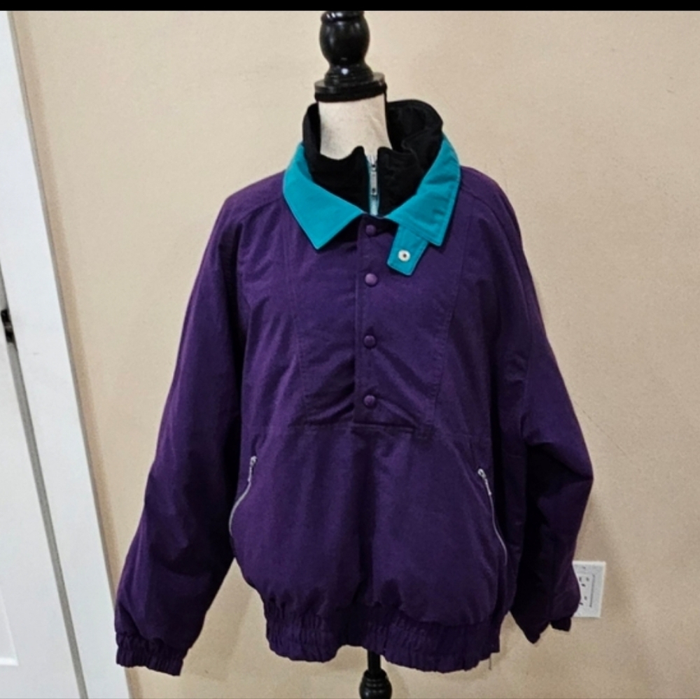Eddie Bauer Vintage 90's Goose Down Puffer Pullover Skii Jacket Coat